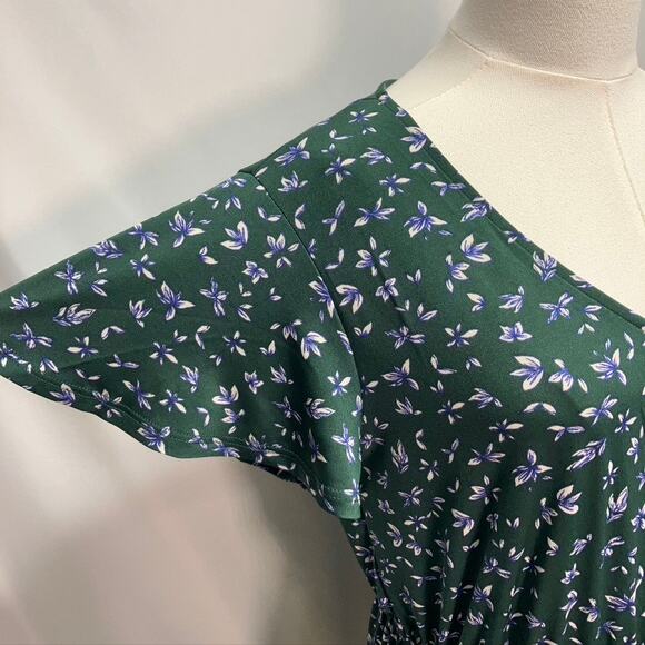 Gilli Green and Blue Floral Dress Womens M New Spring Summer Style#D17155H - Picture 5 of 16
